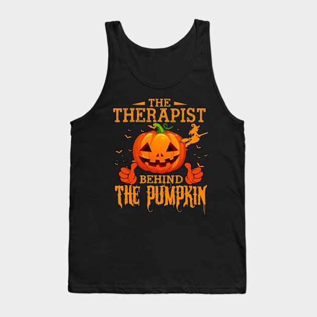 Mens The CHEF Behind The Pumpkin T shirt Funny Halloween T Shirt_THERAPIST Tank Top by Sinclairmccallsavd